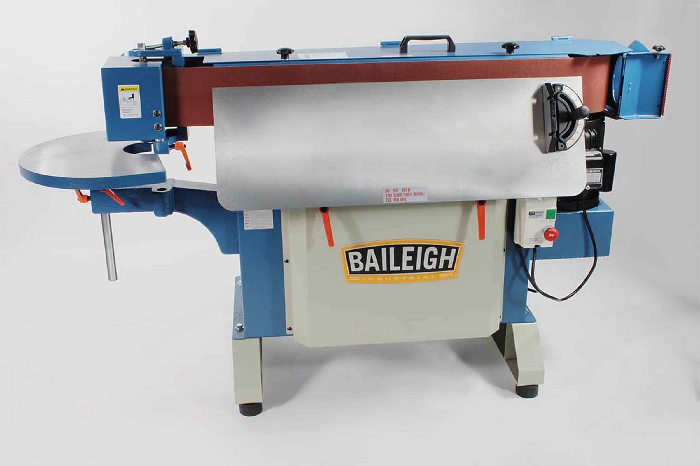 Lijadora de banda Baileigh Industrial Baileigh 220 volts 20 amperios con manejo de polvo BA9-1004162.