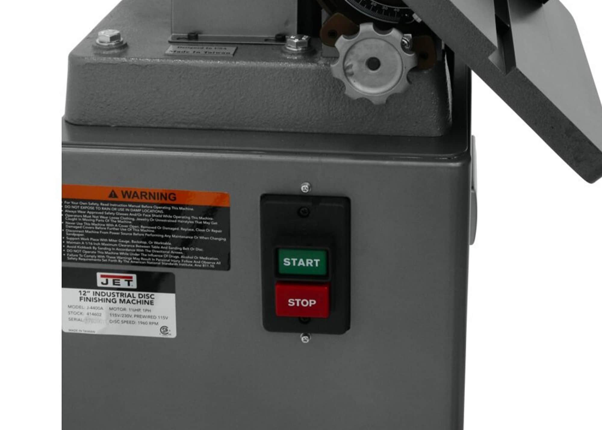 Lijadora de disco JET J-4400A de 115 voltios y 15 amperios con control de polvo JT9-414602
