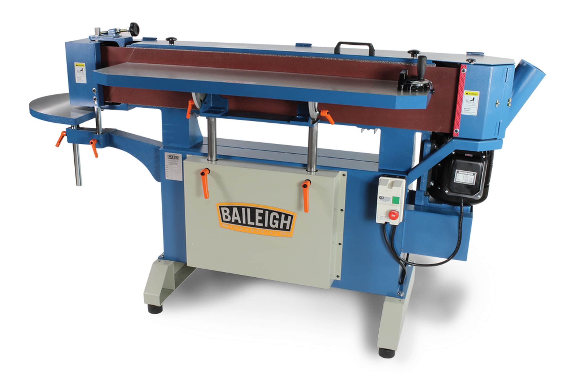 "Lijadora de banda Baileigh Industrial de 220 voltios y 18 amperios con gestión de polvo BA9-1004164"