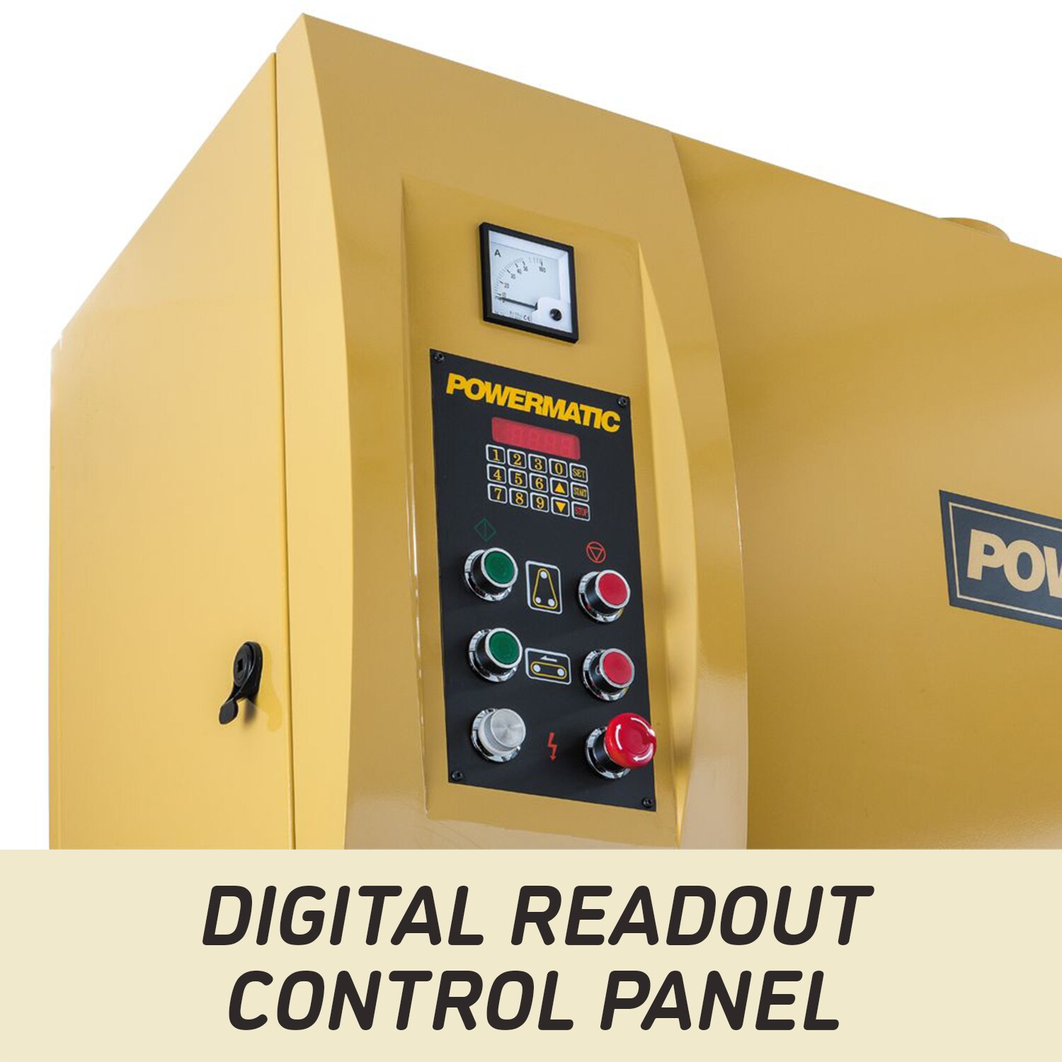 Lijadora de banda Powermatic WB-37 de 37 pulgadas, 230 voltios y 70 amperios con manejo de polvo PM9-1790837