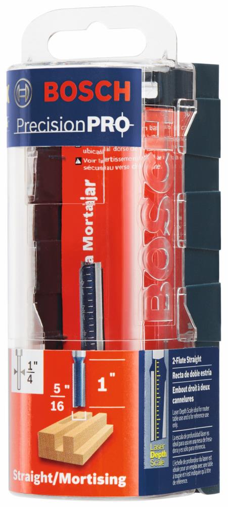 Fresa recta de carburo Bosch de 5/16 pulgadas para router 85224MC