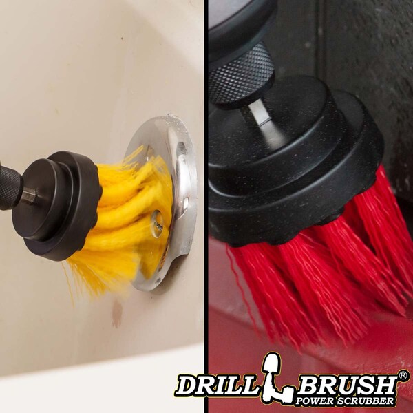 Cepillo para taladro Power Scrubber de Useful Products 5 pulg. de ancho 5 pulg. de largo, Variedad - 2IN-L-RY-QC-DB