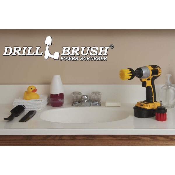Cepillo para taladro Power Scrubber de Useful Products 5 pulg. de ancho 5 pulg. de largo, Variedad - 2IN-L-RY-QC-DB