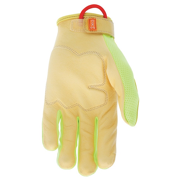 Guantes de Mecánico Mcr Safety, XL (10), Oro/Verde/Lima de Alta Visibilidad - 964XL