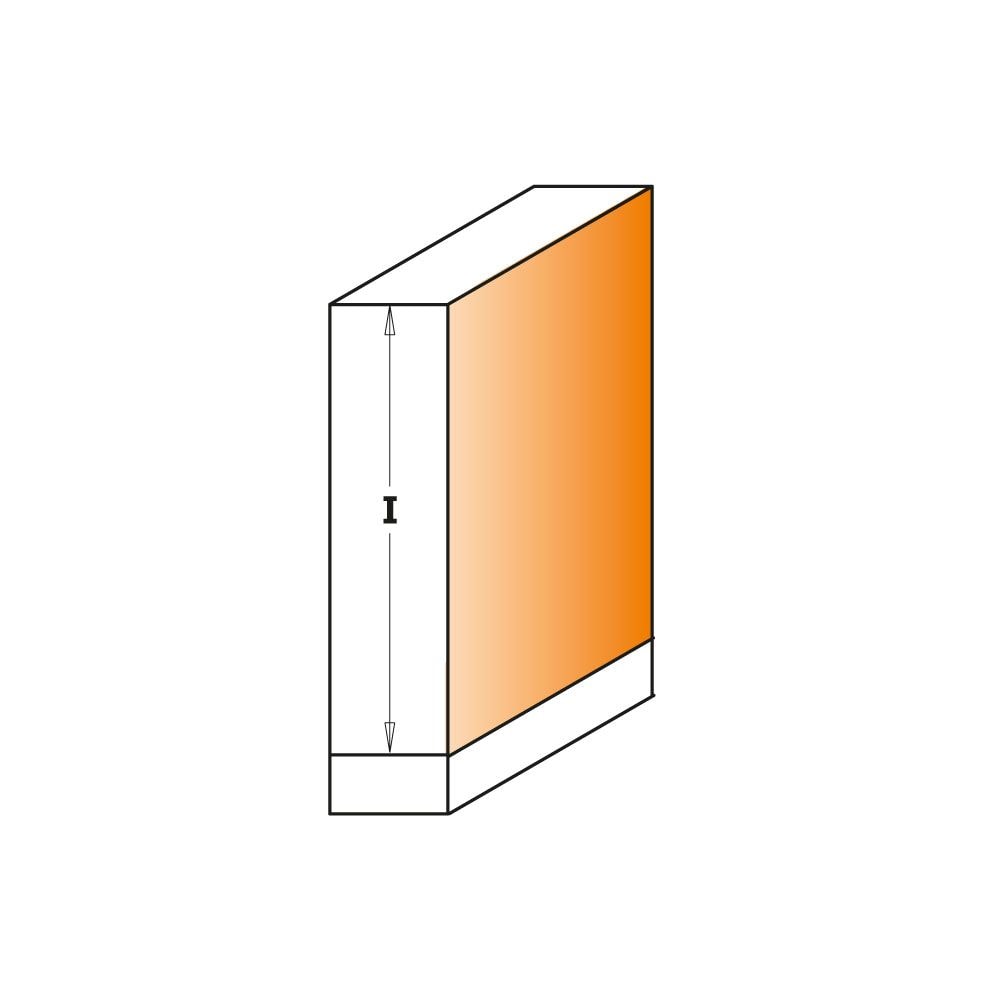 Broca de router para recortar con punta de carburo de 1/2 pulgada CMT 806.127.11