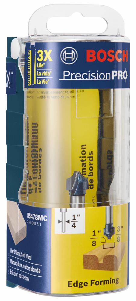 Broca para Router Bosch de 1/8 pulgadas con punta de carburo para redondear bordes 85478MC