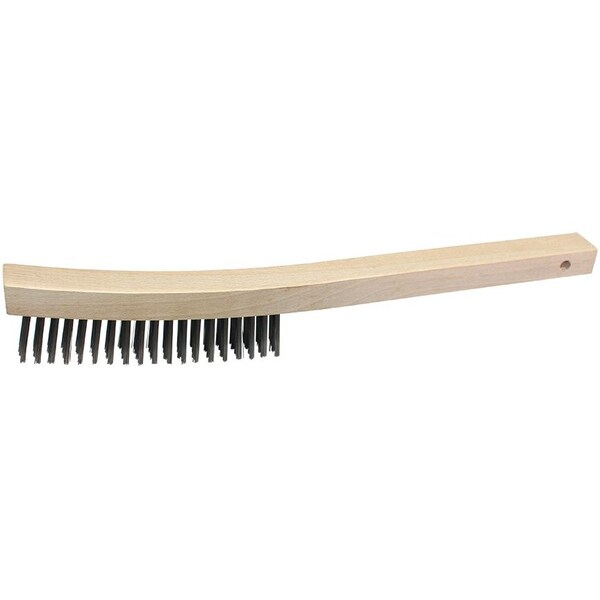 Cepillo para rayaduras The Brush Man, bloque de madera de 14" X 1-1/8", relleno de acero, paquete de 12 - WS583
