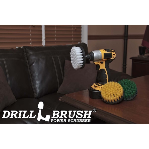 Cepillo Taladro Power Scrubber de Useful Products 5 in W 5 in L, Variedad - 4IN-S-GWY-QC-DB