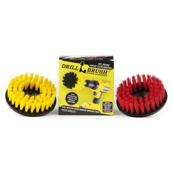Accesorios para baño Drillbrush - Tapete de baño - Cepillo para taladro - Power Scrubber - 5IN-S-RY-H-DB