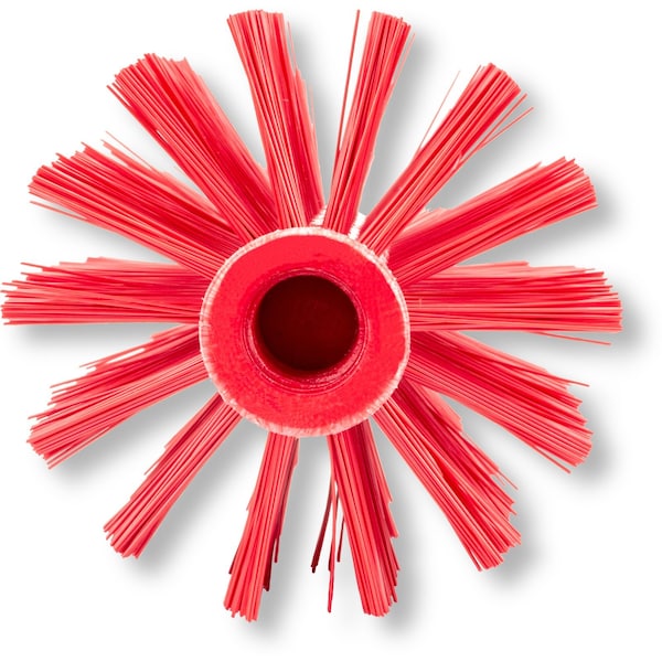 Cepillo para tubos y válvulas Sparta 4 in W, rojo, de polipropileno - 45004EC05