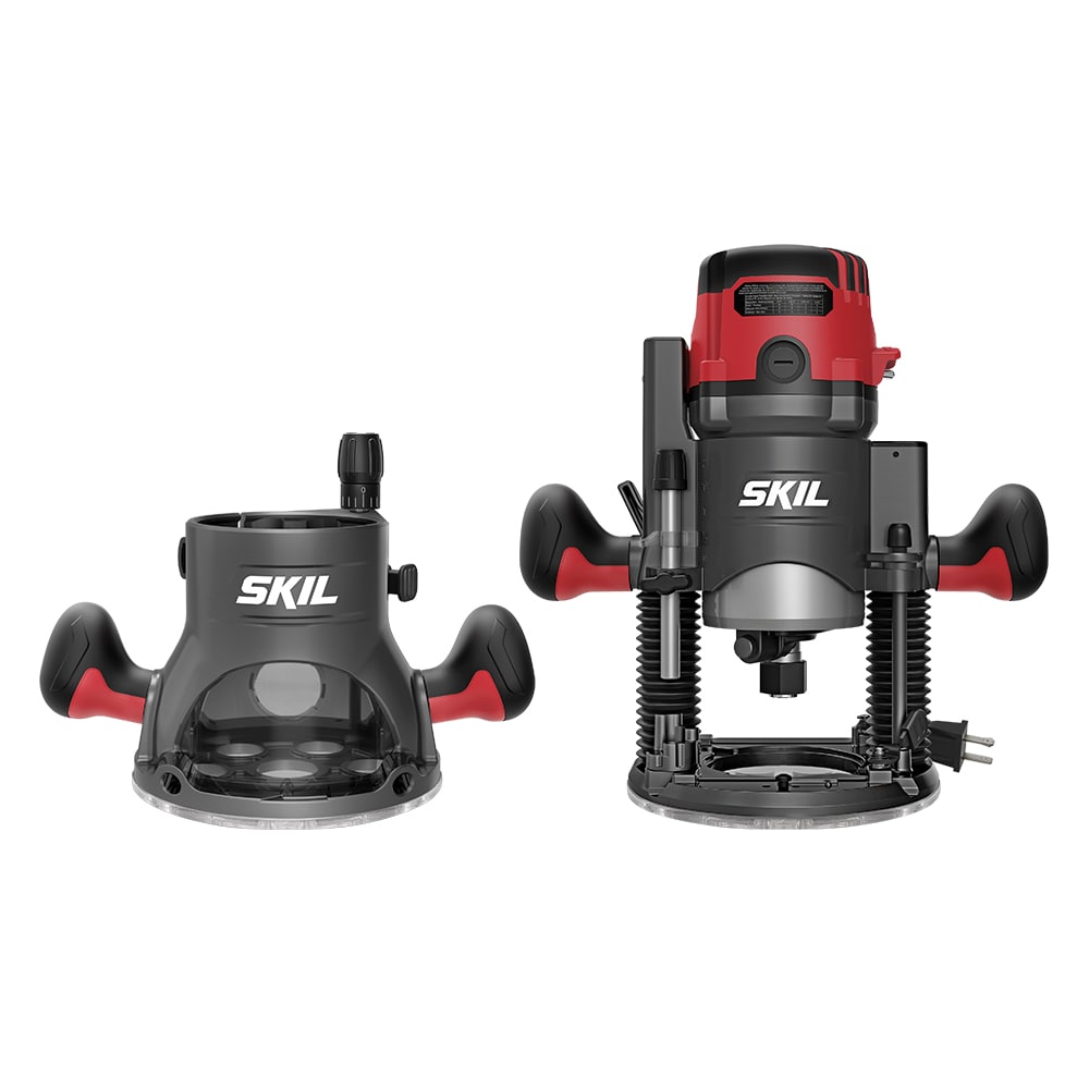 SKIL Combo Fijo/Sumergible Router de Velocidad Variable de 2.5-HP, 14-Amperes, 1/4-pulg y 1/2-pulg Modelo RT1322-00