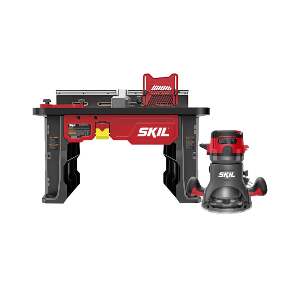 Enrutador fijo de velocidad variable de 10 amperios y 1.75 HP SKIL 1/4-in y 1/2-in con mesa y RT1323-01