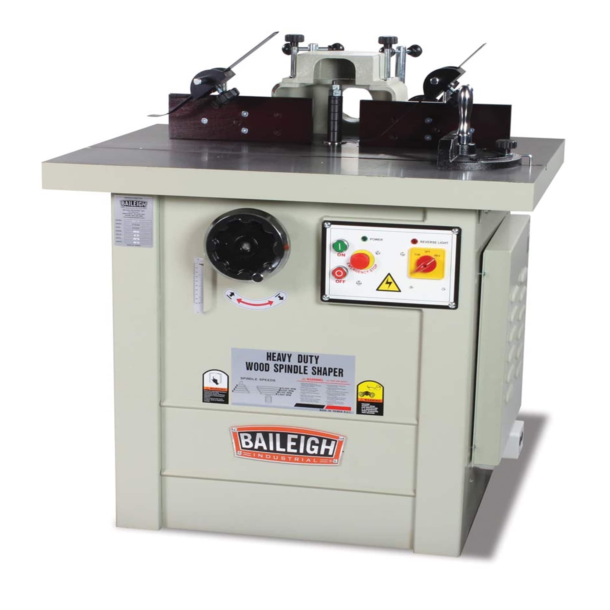 Enrutador de recorte de velocidad variable Baileigh Industrial 1/4-in 20 amperios 5 HP con mesa y BA9-1007609