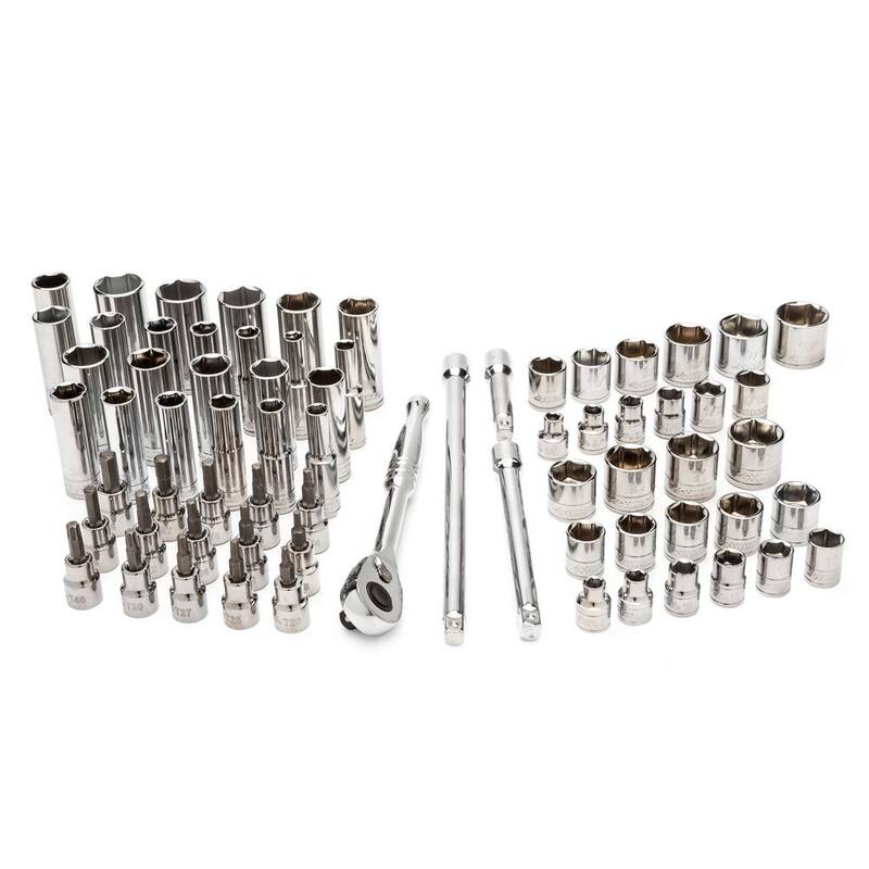 Set de herramientas mecánicas Husky de 1/4 y 3/8 de pulgada con 120 piezas - H120MTS43CB