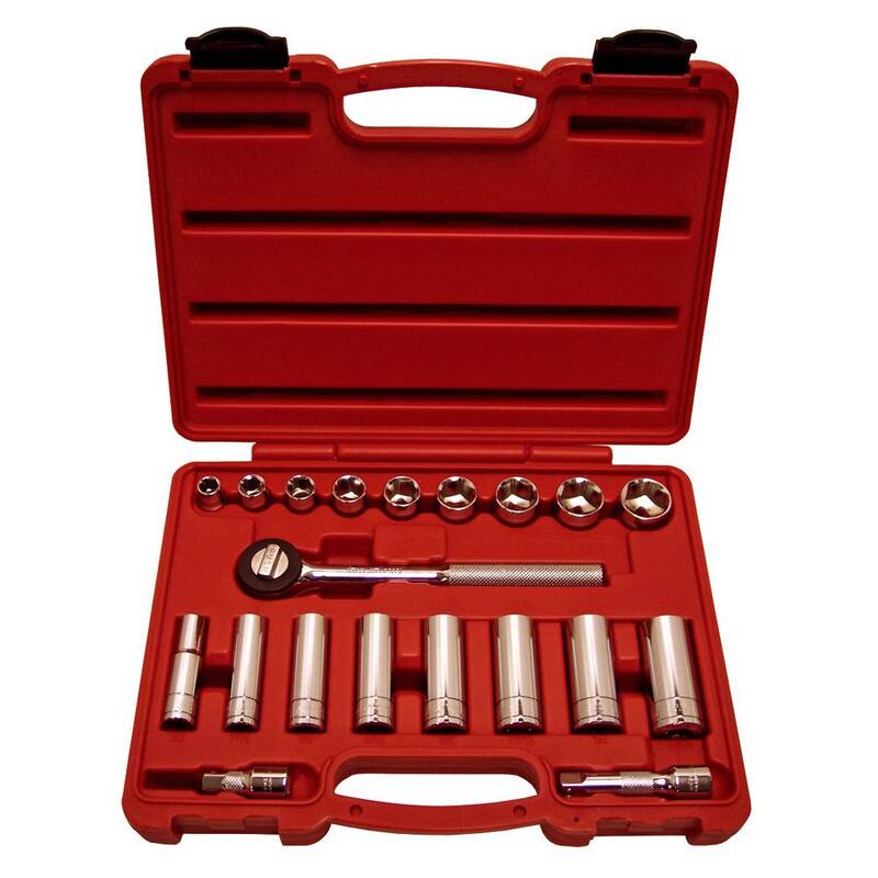 Juego de dados K Tool International de 3/8 pulgadas de 20 piezas - KTI22000