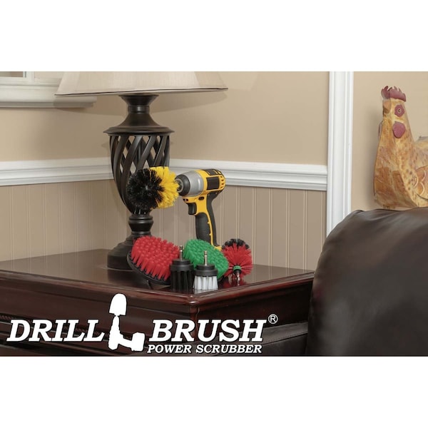 Cepillo Power Scrubber para Taladro de Useful Products 7 pulgadas de ancho y 5 pulgadas de largo, variedad - SW2YOG4R5M-L2K-QC-DB