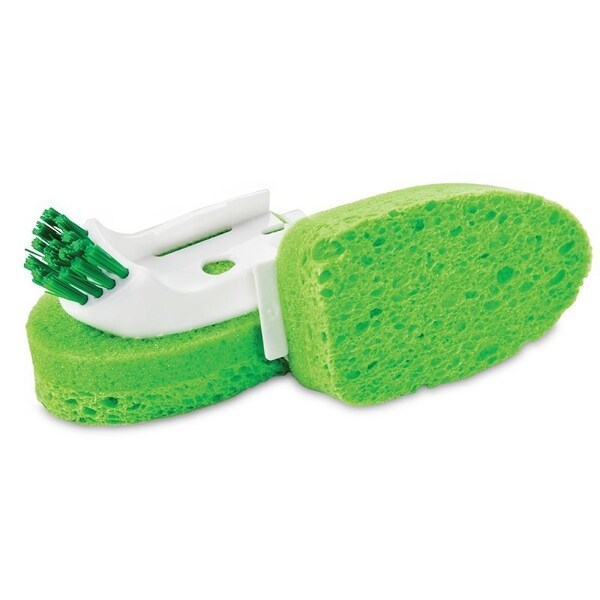 Recambio de Cepillo de Fregar Libman Glass/Dish Wand de The Libman Co, con cerdas PET, recorte de 1/2 pulgada, verde/blanco - 1133