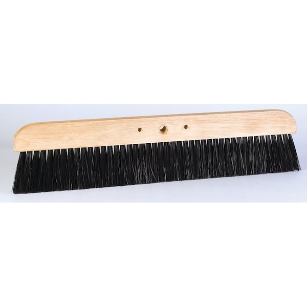 Cepillo Alisador de Concreto Dqb, Cerdas de Polipropileno, Cerdas Negras, Mango de Madera - 11908