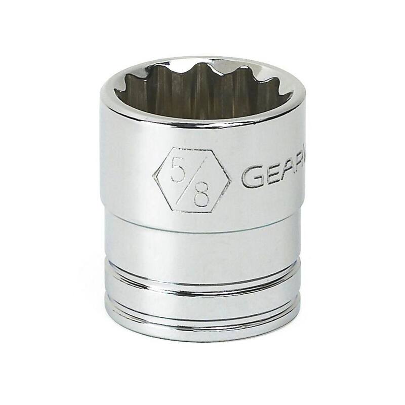 Juego de herramientas mecánicas GEARWRENCH de 3/8 pulgadas de accionamiento de 90 dientes, punta estándar y profunda de 12 puntos, en estuche (22 piezas) - 80691