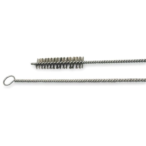 Cepillo para caldera Tough Guy, mango de 44 pulgadas de largo, cepillo de 4-1/2 pulgadas de largo, alambre retorcido, en total 48 pulgadas de largo - 2FCC9