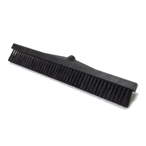 Cepillo de cerdas duras para alfombras Malish, 18 pulgadas, negro, cepillo de 18 pulgadas de largo, negro, plástico - 092918SP