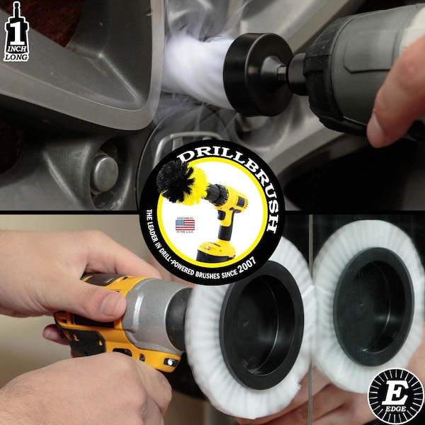 Cepillo de Potencia para Taladro Drill Brush By Useful Products 5 in W 5 in L, Blanco - W-EES-1L-QC-DB