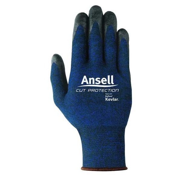 Guantes recubiertos resistentes a cortes Ansell, Nivel de corte A4, 13 ga, Azul, Talla S (8) - 97-505