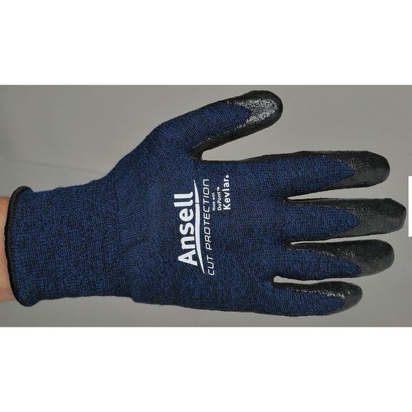 Guantes recubiertos resistentes a cortes Ansell, Nivel de corte A4, 13 ga, Azul, Talla S (8) - 97-505