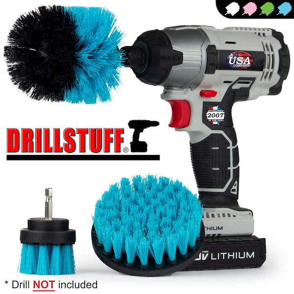 Suministros de limpieza Drillstuff - Piscina - Cepillo de fregar - Alberca - Tina caliente - Spa - U-S-42O-QC-DS