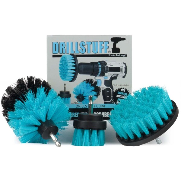Suministros de limpieza Drillstuff - Piscina - Cepillo de fregar - Alberca - Tina caliente - Spa - U-S-42O-QC-DS