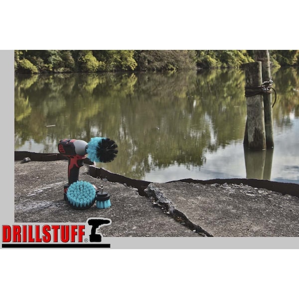 Suministros de limpieza Drillstuff - Piscina - Cepillo de fregar - Alberca - Tina caliente - Spa - U-S-42O-QC-DS