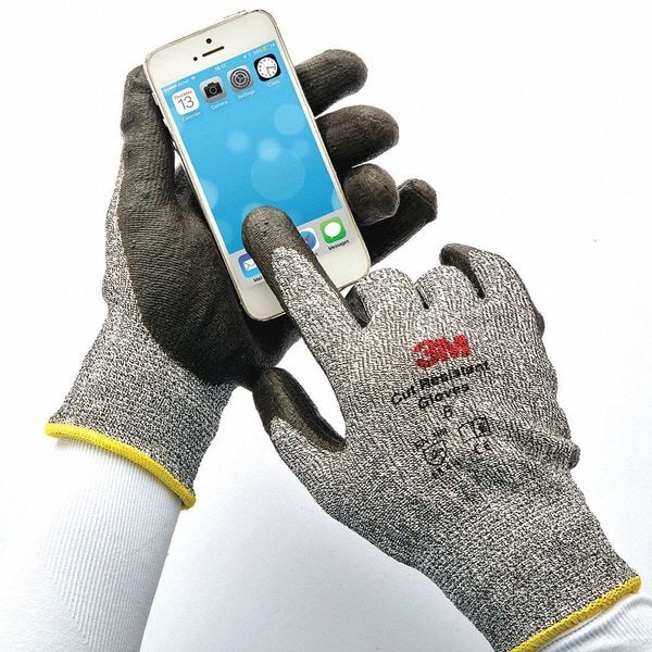Guantes recubiertos resistentes al corte 3M, Nivel 2 de corte, Negro/Gris, XL - CGXL-CRE