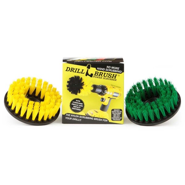 Accesorios de Cocina para Taladro Drillbrush - Limpieza de Ollas - Artículos de Limpieza - Cepillo para Taladro - 5IN-S-GY-H-DB