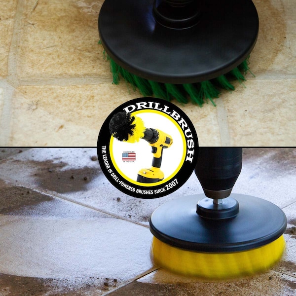 Accesorios de Cocina para Taladro Drillbrush - Limpieza de Ollas - Artículos de Limpieza - Cepillo para Taladro - 5IN-S-GY-H-DB