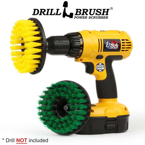 Accesorios de Cocina para Taladro Drillbrush - Limpieza de Ollas - Artículos de Limpieza - Cepillo para Taladro - 5IN-S-GY-H-DB