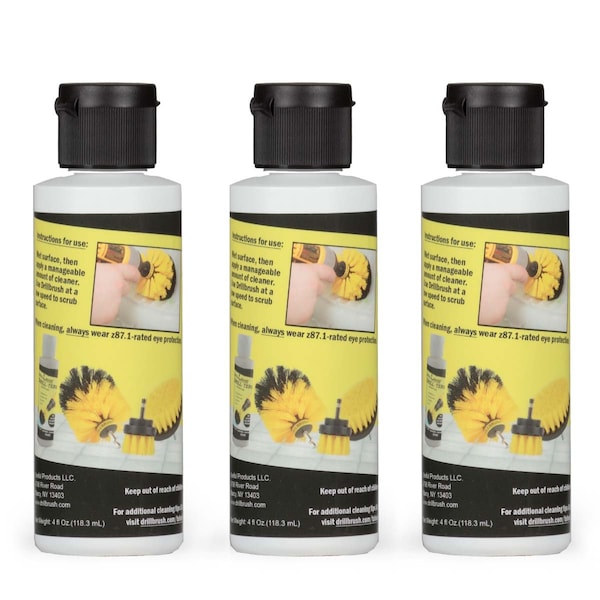 Solución Limpiadora Todo Uso Drill Tergent de 4 oz para Drillbrush, paquete de 3 - 4OZ-DT_3PACK