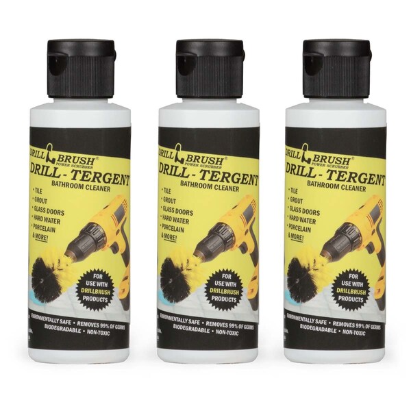 Solución Limpiadora Todo Uso Drill Tergent de 4 oz para Drillbrush, paquete de 3 - 4OZ-DT_3PACK