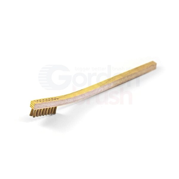 Cepillo Gordon Brush 3x11 Hilera 0.016" Cerda de Nylon Disipativa Estática con Mango de Aluminio Laminado a Mano - 14BG-12