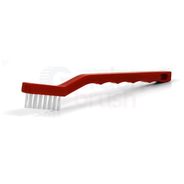 Cepillo de Tira de Canal No. 4 H3" de Gordon Brush con cerdas de .010" color negro 100% conductor - 21N-020W-REDG-12