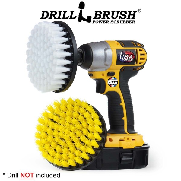 Cepillo para taladro Power Scrubber de Useful Products 5 pulgadas W 5 pulgadas L, variedad - 5IN-S-WY-QC-DB