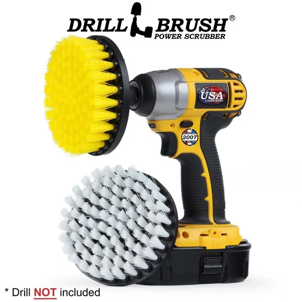 Cepillo para taladro Power Scrubber de Useful Products 5 pulgadas W 5 pulgadas L, variedad - 5IN-S-WY-QC-DB