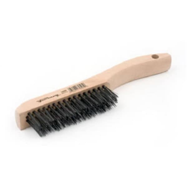 Cepillo de Alambre de Carbón de Acero Totalturf 70505 con Mango de Madera - TO574033