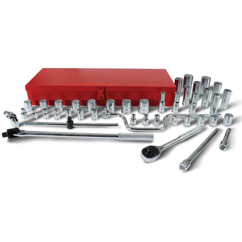 Juego de 42 piezas de 1/2 pulgadas de URREA de llaves de mano de 12 y 6 puntos y accesorios - 5400G