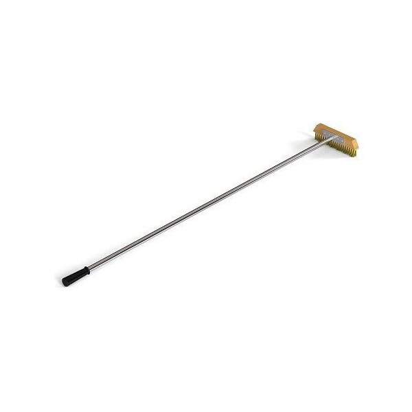 Cepillo de latón en forma de T con cerdas de madera Stone 10 pulgadas - WS-TL-TFB-M