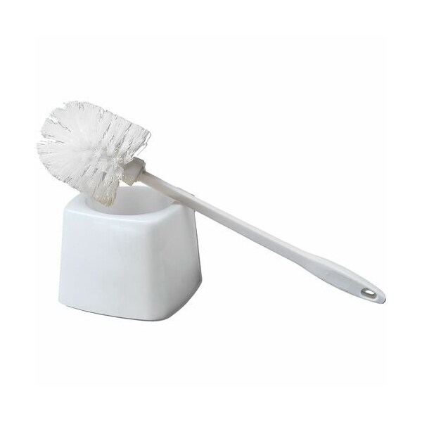 Cepillo para inodoro Vileda Professional, c/Soporte, Polipropileno/Plástico, 17 pulgadas, color blanco - VLD134760