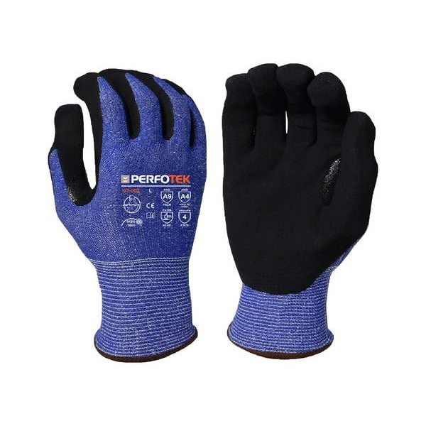 Guantes resistentes a cortes Armor Guys, Nivel de corte A9, Azul oscuro/negro, M - 07-002-M