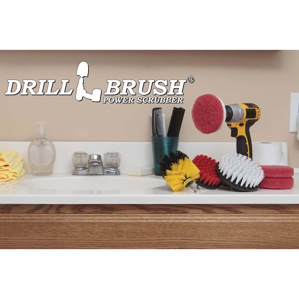 Accesorios de limpieza Drillbrush - Accesorios para baño - Cepillo de taladro - Almohadilla de fregado - S-W5R4YO-P4-3R-3V-QC-DB