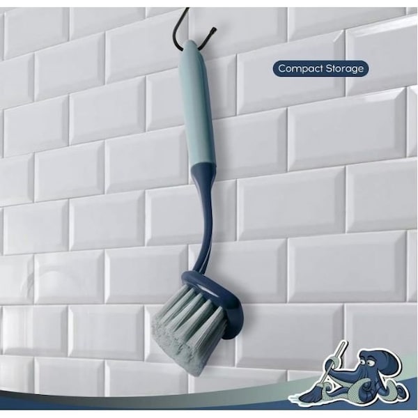 Cepillo Dsv Standard Scrubber para Lavar Trastes de Cocina, Cerdas Rígidas Duraderas, Paquete de 10 - 70701-10