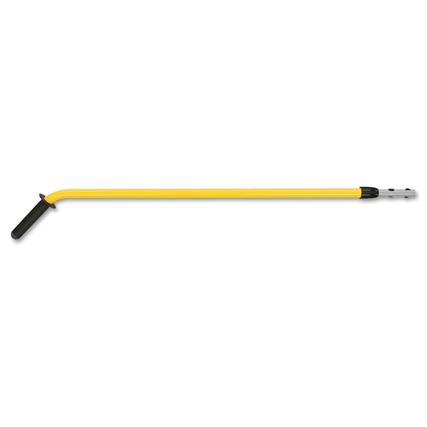 Mangos para trapeador y escoba Rubbermaid Commercial de 48 pulgadas, Conexión rápida, Negro/Amarillo - FGQ760000000