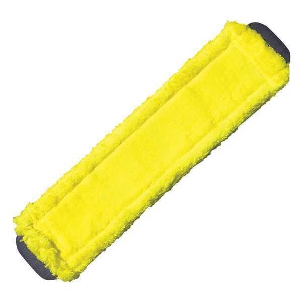 Almohadilla de trapeador Unger de 16 pulgadas de largo, peso seco de 16 onzas, conexión de pinza, corte en el extremo, color amarillo, de microfibra - modelo MM40Y